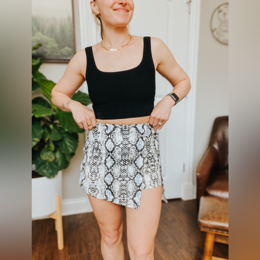 Snake Skin Wrap Shorts